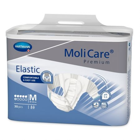 Slip pentru incontinenta MoliCare Premium Elastic 6 PIC marime M , 30 Bucati [1]