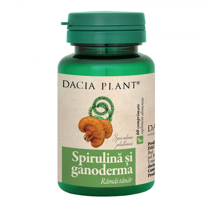 Spirulina si Ganoderma, 60 comprimate [1]