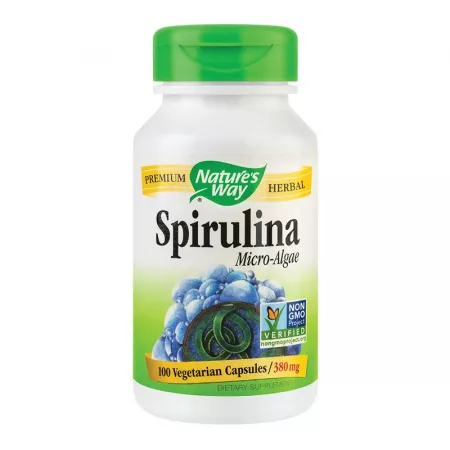 Spirulina Micro Algae 380 mg Natures Way, 100 capsule [1]