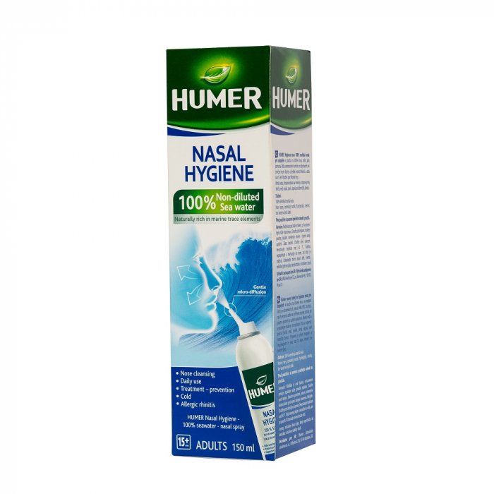 Spray cu 100% apă de mare pentru adulți Humer, 150 ml, Urgo [1]