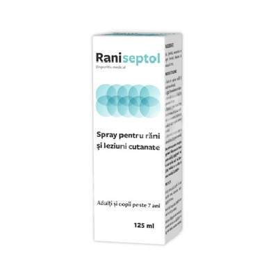 Raniseptol Spray pentru rani si leziuni cutanate, 125 ml [1]