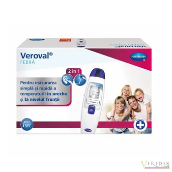 Termometru 2 in 1 pentru frunte si ureche Veroval , 1 bucata [1]