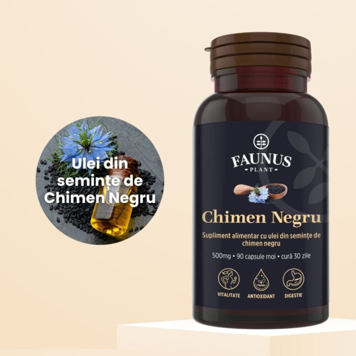 Ulei de Chimen Negru + 90 capsule [5]