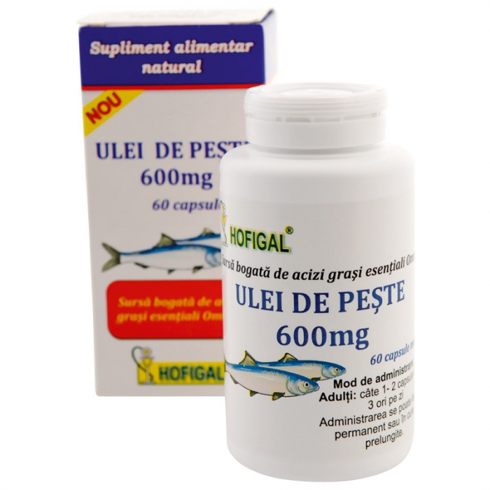 Ulei de pește 600 mg, 60 capsule [1]