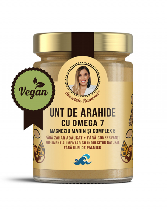 Unt de arahide cu Omega 7, Magneziu marin și Complex B 350 gr [1]
