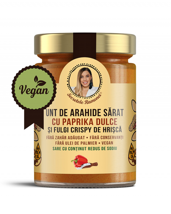 Unt de arahide sărat cu paprika dulce și fulgi crispy de hrișcă - 350g [1]