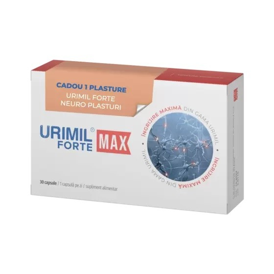 Urimil Forte Max, 30 capsule + 1 plasture cadou de la Farma-Derma115,00