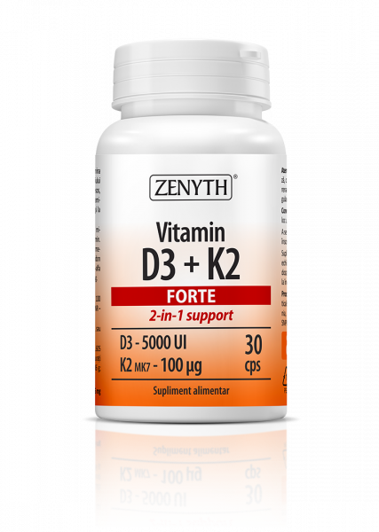 Vitamin D3 + K2 FORTE, 30 capsule [1]