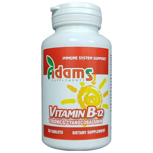 Vitamina B12 1000mcg, 30 tablete [1]