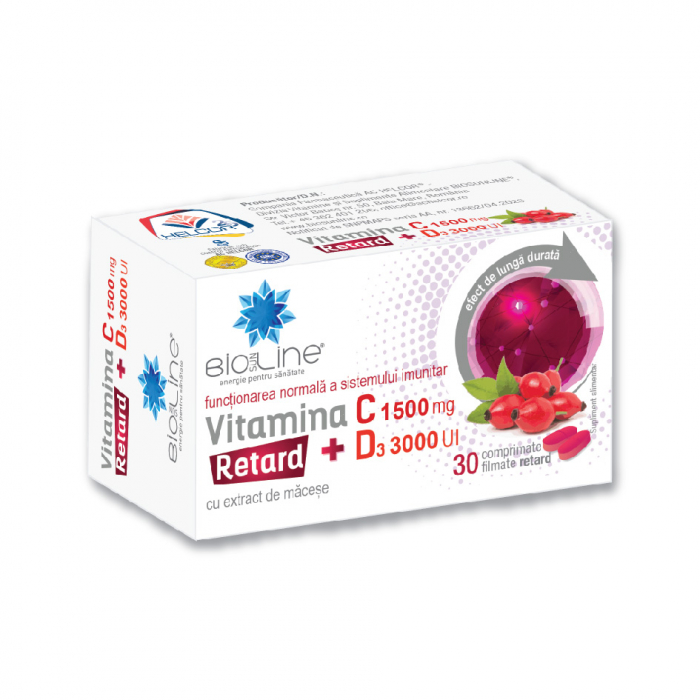 Vitamina C 1500 mg cu D3 3000 UI Retard [1]