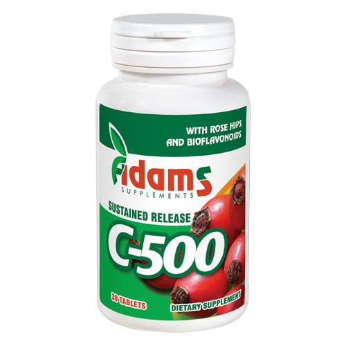 Vitamina C-500 cu Macese 30tab Adams Supplements [1]