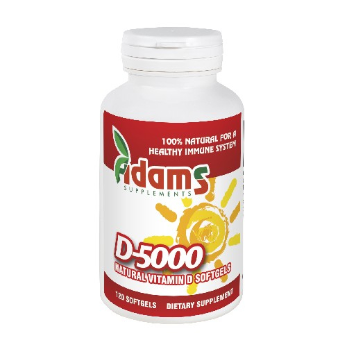 Vitamina D-5000 softgel 120cps. Adams Supplements [1]