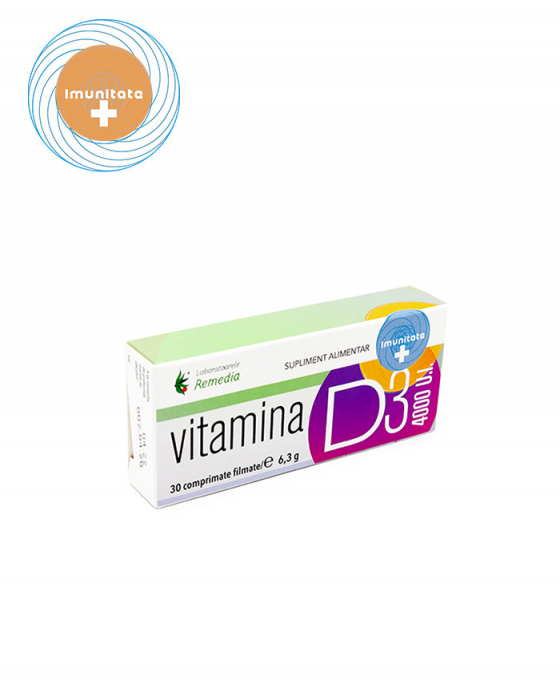 Vitamina D3 4000 UI 30 comprimate [1]