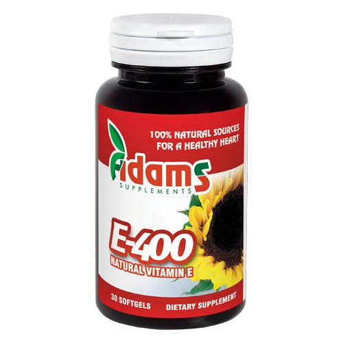 Vitamina E 400 naturala 30 capsule Adams Supplements [1]