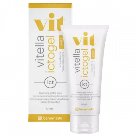 Vitella Ictogel Gel de spalare pentru ten gras si acneic , 50ml [1]