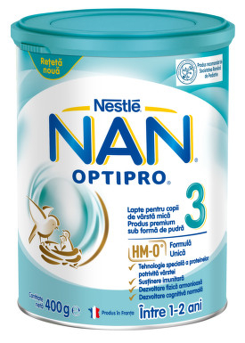 Hrană și colici - Nestle Lapte Nan Optipro 3, 400 g