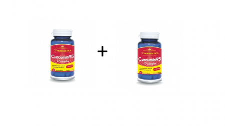 Vreau să fiu sănătos! - Curcumin95 C3 Complex, 30 Capsule, Pachet Cu 2 Cutii-50% Reducere La Al Doilea Produs