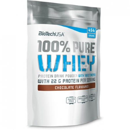 PRODUSE - Pure Whey pudra cu aroma de ciocolata, 454 g