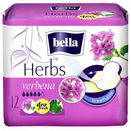 PRODUSE - Absorbante Bella Herbs verbena, 12 bucati