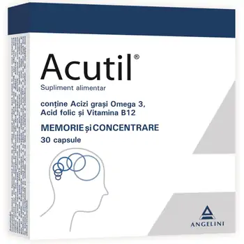 Vai, am uitat! Nu, n-am uitat! Mă concentrez! (Memorie și concentrare) - Acutil, 30 capsule