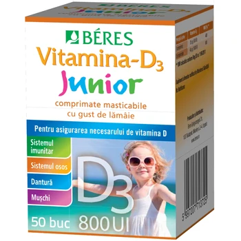 De toate cele.... - Vitamina D3 junior, 50 comprimate masticabile cu gust de lamaie
