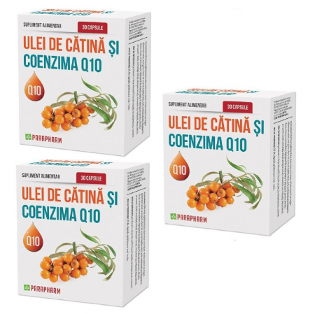 Oferte și reduceri - Ulei De Catină Si Coenzima Q10 X 30 Capsule, 2Cut+1Cut Gratis