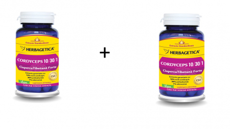 Vreau să fiu sănătos! - Cordyceps, 60 Capsule, Pachet Cu 2 Cutii