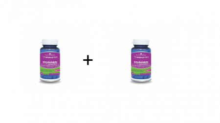 PRODUSE - Sylimarin Detox Forte, 60 capsule, pachet cu 2 cutii-50% reducere la al doilea produs