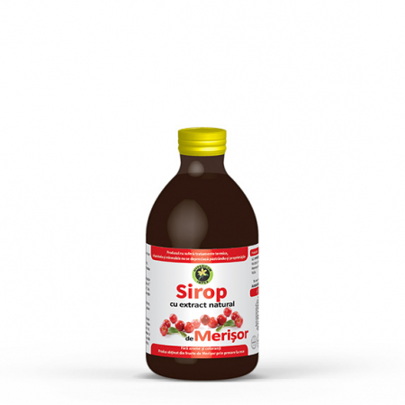 PRODUSE - Sirop de Merisor cu zahar, 250 ml