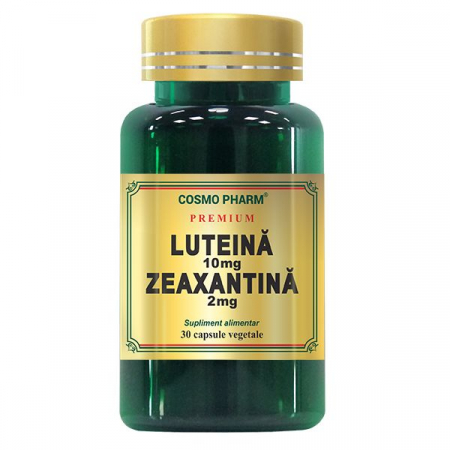 Produse autohtone - Luteina 10 mg zeaxantina 2 mg, 30 capsule vegetale