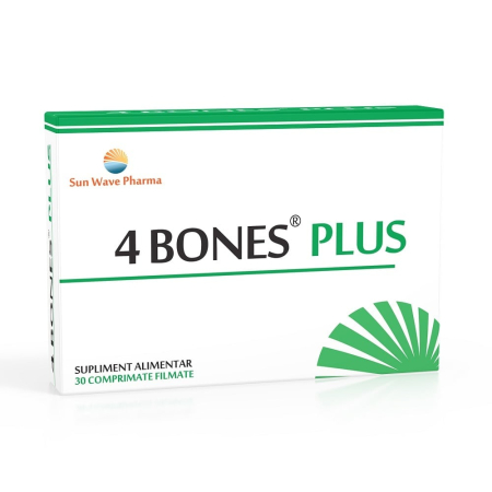 Protectie Solara - 4 Bones Plus 30 comprimate filmate Sun Wave Pharma