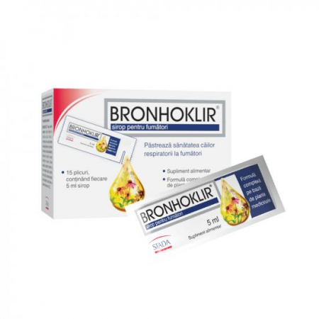 PRODUSE - Bronhoklir Sirop Pentru Fumatori X 15 Plicuri