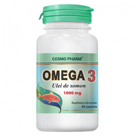 Produse autohtone - Omega 3 Ulei de somon 1000 mg, 30 capsule