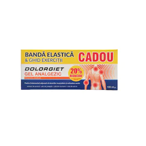 Produse autohtone - Dolorgiet Gel X 100ML 1Tub+Banda Elastica Pentru Exercitii