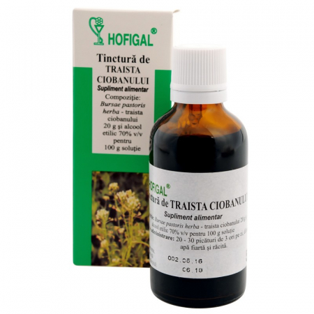 Produse autohtone - Tinctura de Traista ciobanului, 50 ml