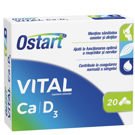 Sunt femeie și am o vârstă... - Ostart Vital Ca D3, 20 comprimate filmate