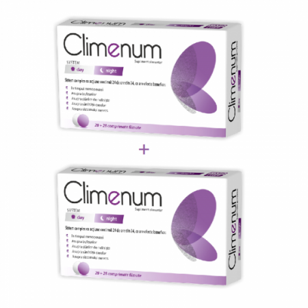 Boli hormonale și de nutriție - Climenum Day&Night X 28+28 Comprimate, Pachet Cu 2 Cutii
