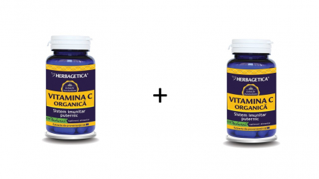 Suplimente alimentare - Vitamina C Organica, 60 capsule, pachet cu 2 cutii-50% reducere la al doilea produs