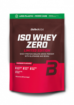 PRODUSE - Iso Whey Zero pudra cu aroma de zmeura, 500 g