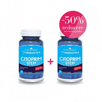 Vreau să fiu sănătos! - Citoprim Stem, 60 Capsule, Pachet Cu 2 Cutii-50% Reducere La Al Doilea Produs