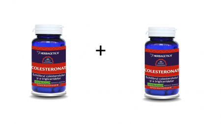 Suplimente alimentare - Colesteronat, 60 capsule, pachet cu 2 cutii-50% reducere la al doilea produs