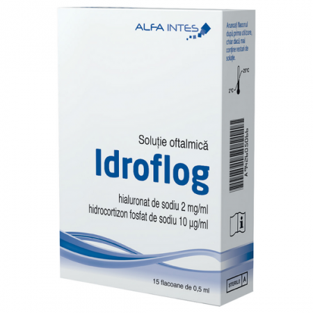 Altele - Idroflog solutie oftalmica 0,5 ml, 15 flacoane