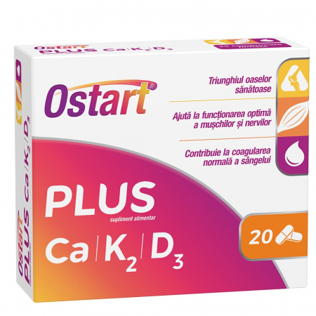 Sunt femeie și am o vârstă... - Ostart Plus Ca K2 D3, 20 comprimate filmate