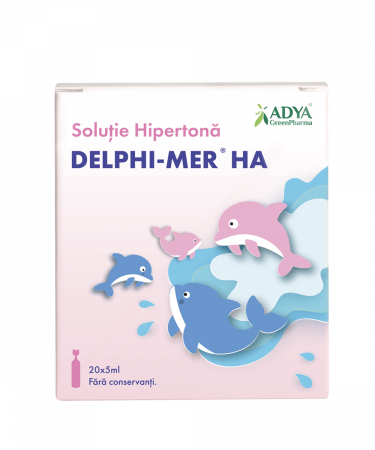 Puiul mamei - Delphi-Mer HA solutie hipertona 5 ml, 20 unidoze