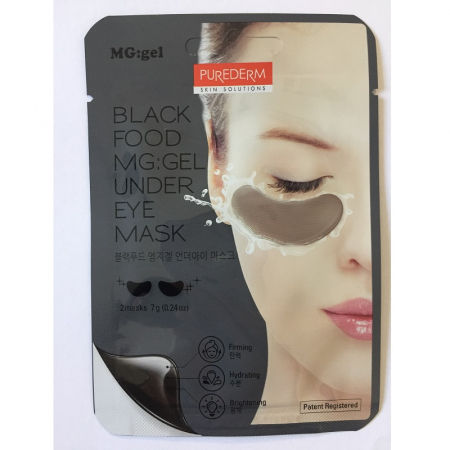 Pielea mea , frumoasă și îngrijită - Purederm Mască Gel Black Food Complex pentru zona ochilor, 7 g