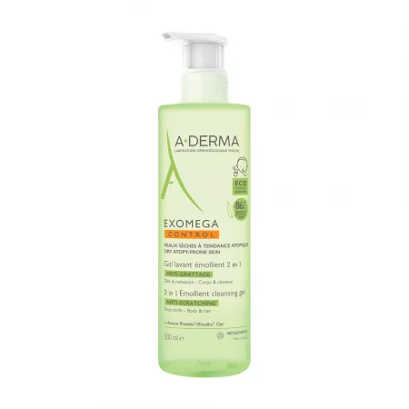 Fata - A-Derma Exogema Gel Spumant 2 în 1 500 ml