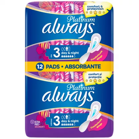 Vitamine Si Suplimente - Absorbante Always Platinum Night&Day 12 bucăți
