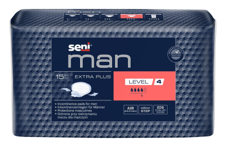 Ingrijire Intima - Absorbante urologice Seni Man Extra Plus 15 bucăți