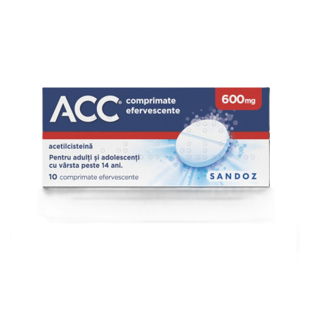 Sistemul Respirator - Acc 600Mg X 10 Comprimate Efervescente