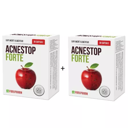 Suplimente Alimentare - Acnestop Forte X 30Cps 2Cut la Pret de 1
